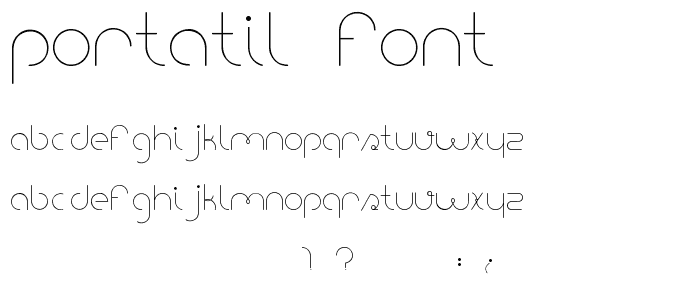 portatil font font
